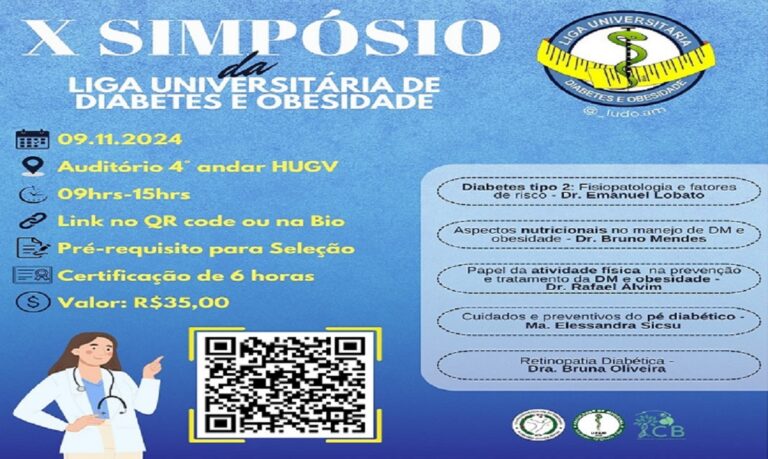 O evento visa promover a atualização e o intercâmbio de conhecimentos sobre a obesidade e o diabete