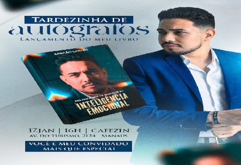 O evento vai contar com uma sessão de autógrafos e um bate-papo sobre os principais temas abordados no livro.