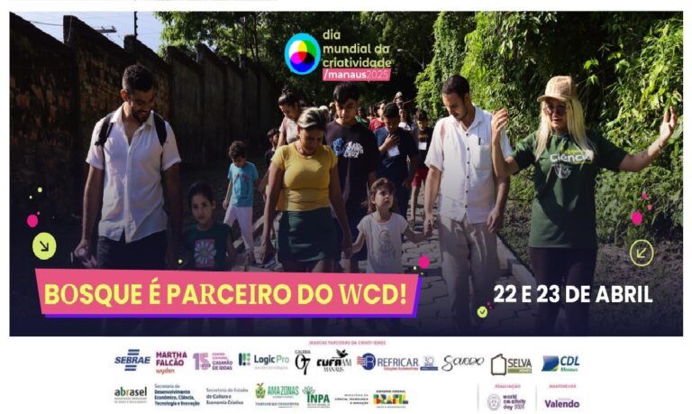 As inscrições já estão abertas para participar das mais de 100 atividades que acontecem no Dia Mundial da Criatividade Manaus 2025.