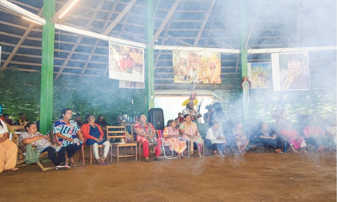 O evento reuniu na Aldeia Mutum grande parte das mulheres Yawanawá das mais de 17 aldeias localizadas ao longo do Rio Gregório, em Tarauacá.