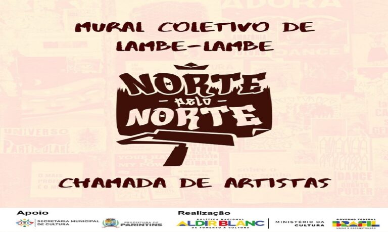 Cada artista poderá enviar até três obras, sendo selecionada, no mínimo, uma para compor o mural.