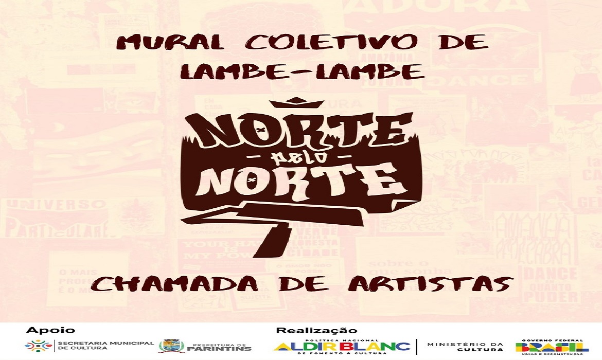 Cada artista poderá enviar até três obras, sendo selecionada, no mínimo, uma para compor o mural.