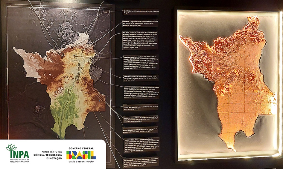 A mostra apresenta experiências imersivas com vídeos, hologramas, projeções e grafismos que revelam a biodiversidade e a cultura de Roraima.