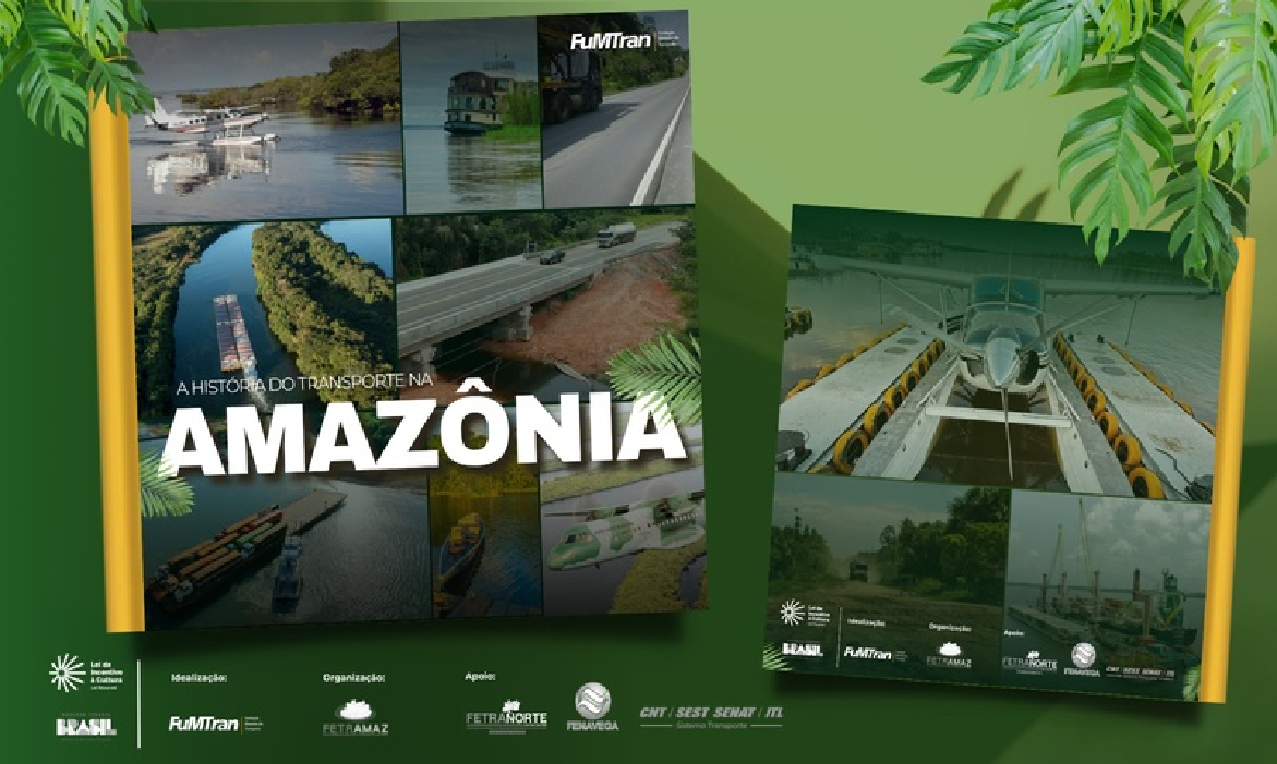 A obra reúne pesquisas, depoimentos de pioneiros e registros históricos que mostram como o transporte ajudou a conectar a Amazônia ao Brasil e ao mundo.