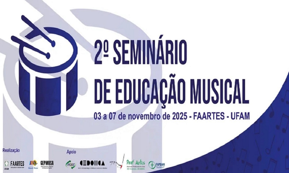 O evento busca promover reflexões, trocas de experiências e atualização de saberes nos campos da música e da educação.