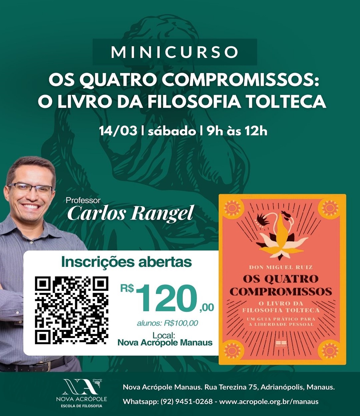 A proposta da Imersão Filosófica apresenta caminhos práticos para desenvolver consciência, liberdade interior e novos olhares sobre os compromissos que assumimos no dia a dia.
