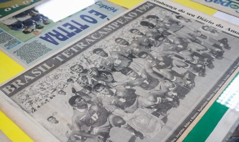 Mostra gratuita resgata momentos marcantes do futebol e aproxima o público da história.