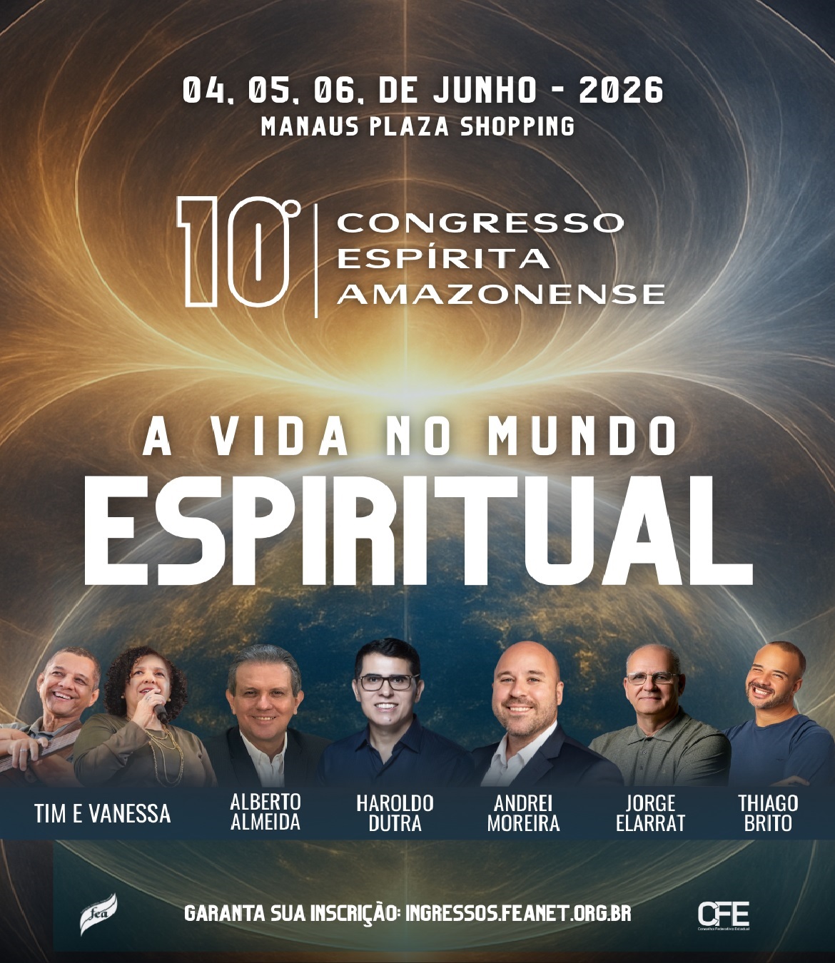 Evento reúne participantes de diferentes regiões para discutir temas ligados à vida, espiritualidade e evolução humana.