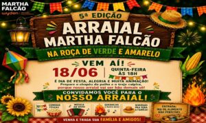 Com música ao vivo, quadrilha e comidas típicas, o evento valoriza as ManifestaçõesPopulares que marcam o período junino.