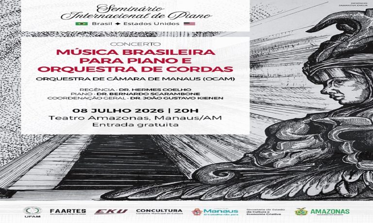 Pianista Bernardo Scarambone será o solista da noite em espetáculo gratuito, marcado pelo encontro entre tradição, inovação e excelência artística.