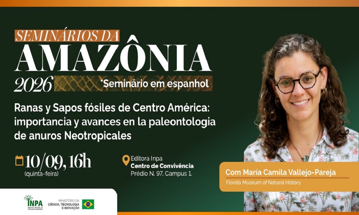 Encontro no Inpa - Palestra gratuita traz pesquisadora do Museu da Flórida a Manaus para discutir a paleobiologia de vertebrados.