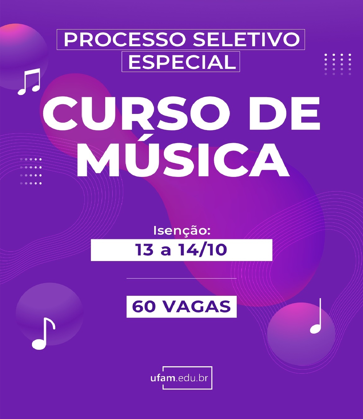 Candidatos podem solicitar isenção da taxa de inscrição nos dias 13 e 14 de outubro; inscrições ocorrem de 23 de outubro a 9 de novembro.